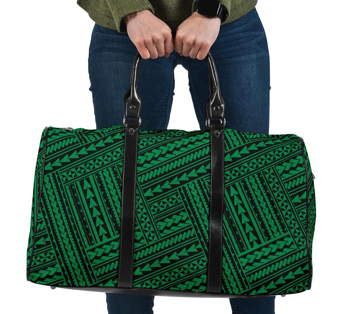 Polynesian Nation Green Hawaii Travel Bag Travel Bag One size Green - Polynesian Pride