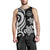 Tahiti Men's Tank Top - White Tentacle Turtle - Polynesian Pride