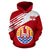 Tahiti Hoodie Tahiti Flag Coat of Arms Line StyleTH5 - Polynesian Pride