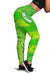 Cook Islands Women Leggings Polynesian Victorian Vibes Green - Polynesian Pride