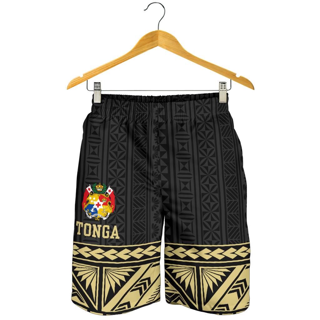 Tonga All Over Print Men's Short - Gold Polynesian Gold - Polynesian Pride