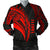 Tahiti Men's Bomber Jacket - Polynesian Tahiti Seal Red - Polynesian Pride