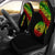 American Samoa Custom Personalised Car Seat Covers - American Samoa Seal Polynesian Reggae Curve Universal Fit Black - Polynesian Pride