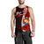 Tonga Polynesian Custom Personalised Men's Tank Top - Coat Of Arm With Hibiscus - Polynesian Pride