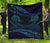 Aotearoa Premium Quilt Blue Maori Manaia With Silver Fern Blue - Polynesian Pride