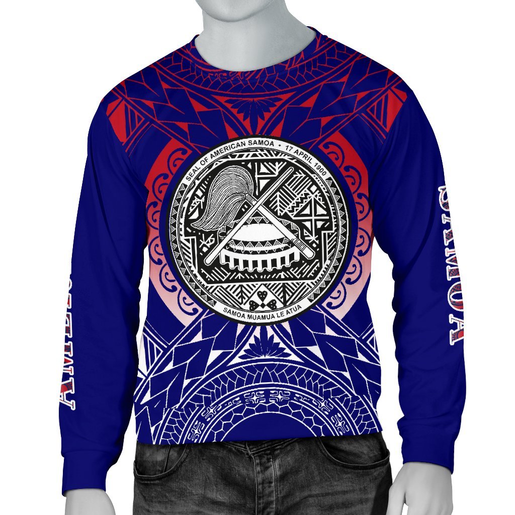 American Samoa Sweater - Connect Style Unisex Blue - Polynesian Pride