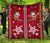 Hawaii Turtle Santa Claus Pattern Christmas Premium Quilt - San Style - AH Red - Polynesian Pride