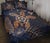 Hawaii Kakau Polynesian Turtle Map Quilt Bed Set - Indigo - Polynesian Pride