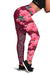 Hawaii Hibiscus Flowers Polynesian - Hawaiian Women's Leggings - Curtis Style - Pink - Polynesian Pride