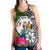 Niue Women Racerback Tank - Turtle Plumeria Banana Leaf - Polynesian Pride