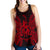 Vanuatu Polynesian Women Tank Top Map Red Red - Polynesian Pride
