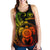 Hawaii Polynesian Women's Racerback Tank - Vintage Polynesian Turtle (Reggae) - Polynesian Pride