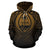 Guam All Over Hoodie Lift up Gold - Polynesian Pride