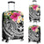 Polynesian Hawaii Kanaka Maoli Luggage Covers - Summer Plumeria (Black) - Polynesian Pride