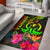 Vanuatu Polynesian Area Rug - Hibiscus and Banana Leaves Reggae - Polynesian Pride