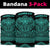 Hawaiian Kanaka Map Bandana 3 - Pack Attack Warrior Turquoise - Polynesian Pride