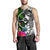 Yap Men tank Top - Turtle Plumeria Banana Leaf - Polynesian Pride