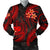 Samoa Polynesian Men Bomber Jacket - Red Plumeria - Polynesian Pride