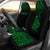 New Caledonia Custom Personalised Car Seat Covers - New Caledonia Coat Of Arms Polynesian Tattoo Fog Green Universal Fit Green - Polynesian Pride