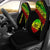 Tahiti Custom Personalised Car Seat Covers - Tahiti Flag Polynesian Reggae Curve Universal Fit Reggae - Polynesian Pride