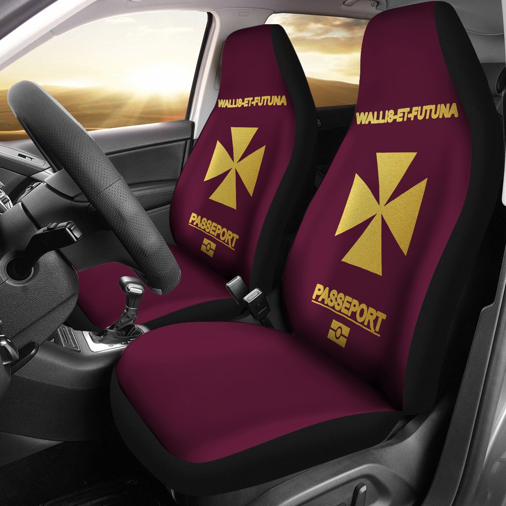 Wallis and Futuna Car Seat Covers - Wallis-Et-Futuna Passeport Universal Fit Red - Polynesian Pride