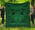 Hawaii Polynesian Pele Kanaka Premium Quilt Green Green - Polynesian Pride