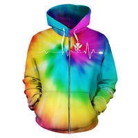 Hawaiian Kanaka Hoodie (Zipper) Tie Dye - Polynesian Pride