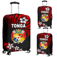 Mate Ma'a Tonga Rugby Luggage Covers Polynesian Unique Vibes - Red Art - Polynesian Pride