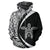Hawaii Turtle Polynesian Zip up Hoodie Circle Style White Color - Polynesian Pride