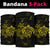 Hawaii Turtle Map Hibiscus Polynesian Bandana 3-Pack - Unique Style Yellow - Polynesian Pride