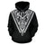 Born Samoa Hoodie Samoa Coat of Arms Polynesian Tattoo White - Polynesian Pride