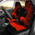 Palau Car Seat Covers - Palau Map Hibiscus And Wave Red - K6 - Polynesian Pride