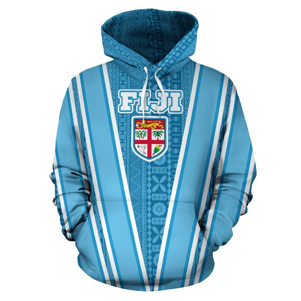 Fiji Tapa Hoodie Fiji Flag New Edition - Polynesian Pride