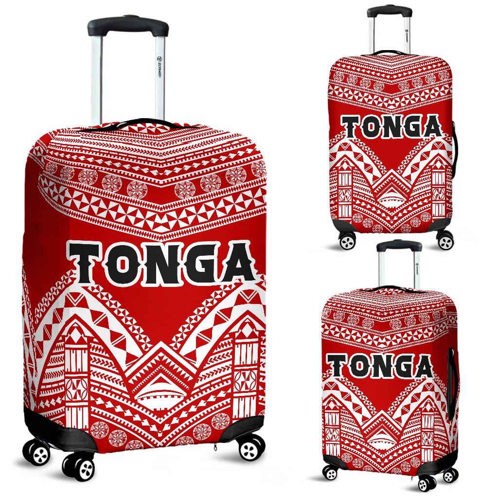 Tonga Polynesian Tribal Pattern Luggage Covers Red - Polynesian Pride