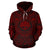 Federated States of Micronesia ll Over Hoodie Federated States of Micronesia Coat of rms Polynesian Red Black Unisex Red - Polynesian Pride