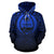 Guam All Over Hoodie Lift up Blue - Polynesian Pride