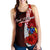 Cook Islands Polynesian Women's Racerback Tank - Coat Of Arm With Hibiscus - Polynesian Pride