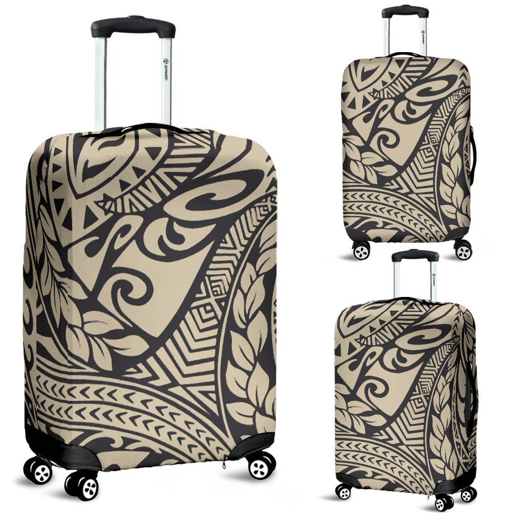 Polynesian Luggage Cover 40 Ecru-Black - Polynesian Pride