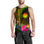 Marshall Islands Polynesian Men's Tank Top - Hibiscus and Banana Leaves - Polynesian Pride