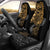 Guam Polynesian Car Seat Covers - Gold Turtle Flowing Universal Fit Gold - Polynesian Pride