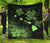 Hawaii Hibiscus Map Hidden Polynesian Green Premium Quilt Green - Polynesian Pride