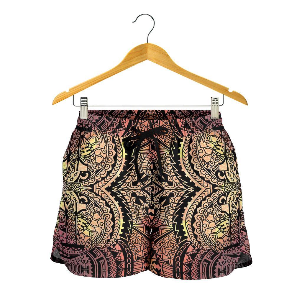 Polynesian Symmetry Brown Women's Short - Polynesian Pride