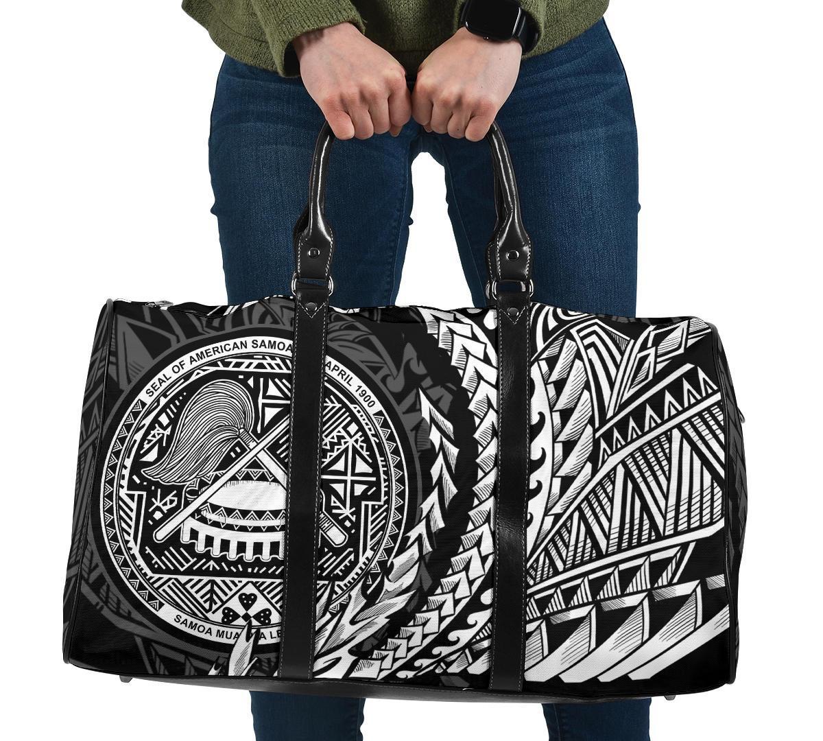 American Samoa Travel Bag - Wings Style Travel Bag - Black - American Samoa One size Black - Polynesian Pride