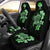 Hawaiian Kanaka Hibiscus Plumeria Mix Polynesian Turtle Car Seat Covers Green AH - Polynesian Pride