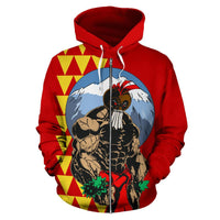 Mauna Kea Kanaka Warrior Zip up Hoodie - Polynesian Pride