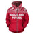 Wallis and Futuna Polynesian Zip up Hoodie Red - Polynesian Pride