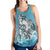 Maori Manaia The Blue Sea Women Racerback Tank Blue - Polynesian Pride