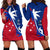 Samoa Hoodie Dress - Samoa Flag Coat Of Arms Coconut Tree K4 Blue - Polynesian Pride