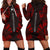 Austral Islands Hoodie Dress - Polynesian Tattoo Red Red - Polynesian Pride