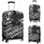 American Samoa Polynesian Luggage Cover - Eagle Tribal Pattern Black - Polynesian Pride